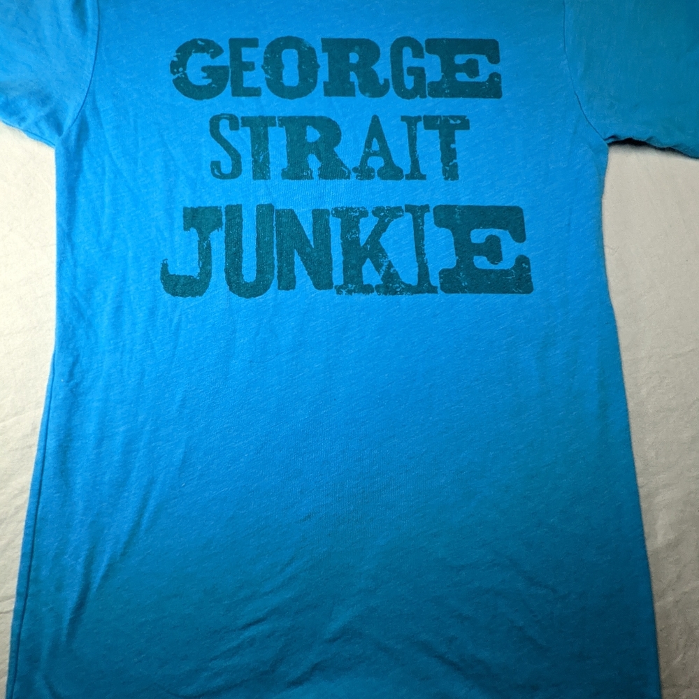George Strait Junkie Blue Concert Tee XS